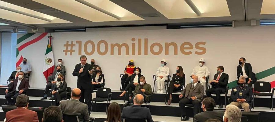 México alcanza la cifra de 100 millones de vacunas recibidas