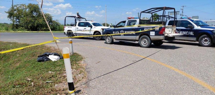Encuentran descuartizado en bolsas negras en vía Cárdenas-Coatzacoalcos