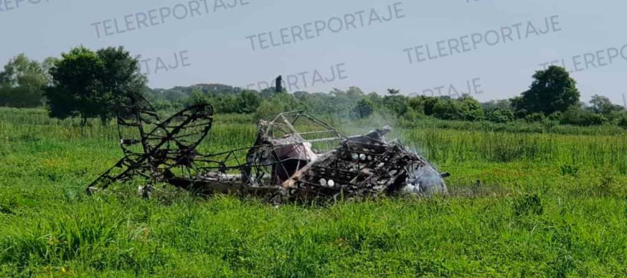 Avioneta se desploma en Cucuyulapa, Cunduacán; muere el piloto