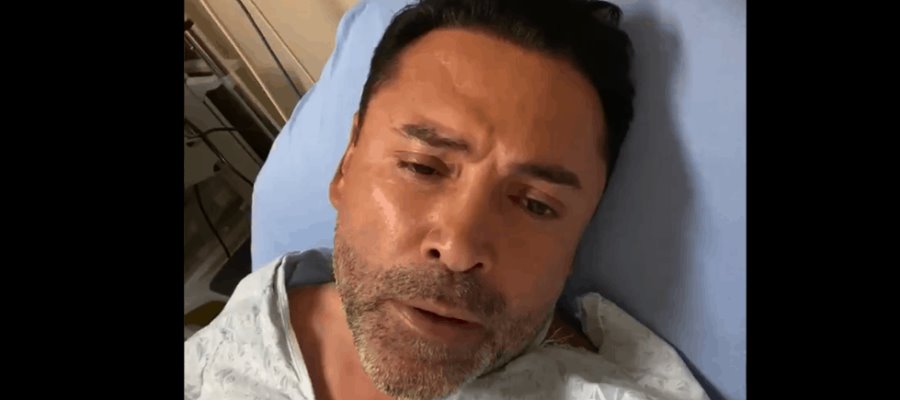 Óscar de la Hoya da positivo a COVID-19; permanece hospitalizado