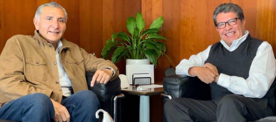 Revisan agenda legislativa Adán Augusto López y Ricardo Monreal