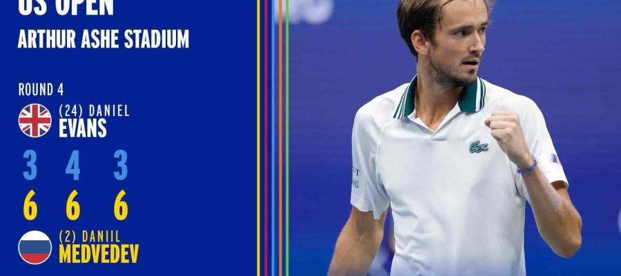 Svitolina y Medvedev, van a cuartos de final del Abierto de EE. UU. Svitolina y Medvedev, van a cuartos de final del Abierto de EE. UU.