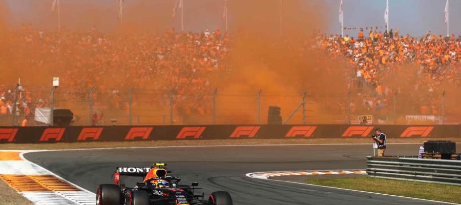 Finaliza octavo “Checo” Pérez en GP de Países Bajos; su compañero Verstappen ganó Finaliza octavo “Checo” Pérez en GP de Países Bajos; su compañero Verstappen ganó