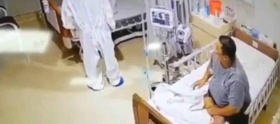 Paciente confunde a enfermera con un “fantasma”; video se vuelve viral