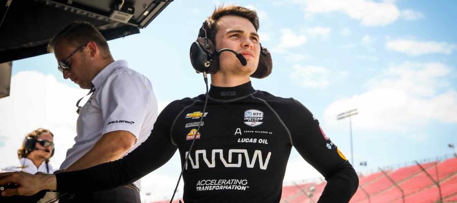 “Pato” O’Ward cae al segundo lugar general en la Indycar
