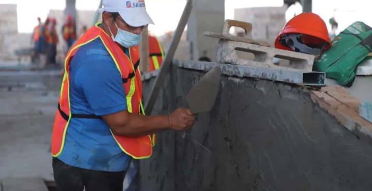 Reportan avance de 85 por ciento en construcción de mercado de Ocuiltzapotlán