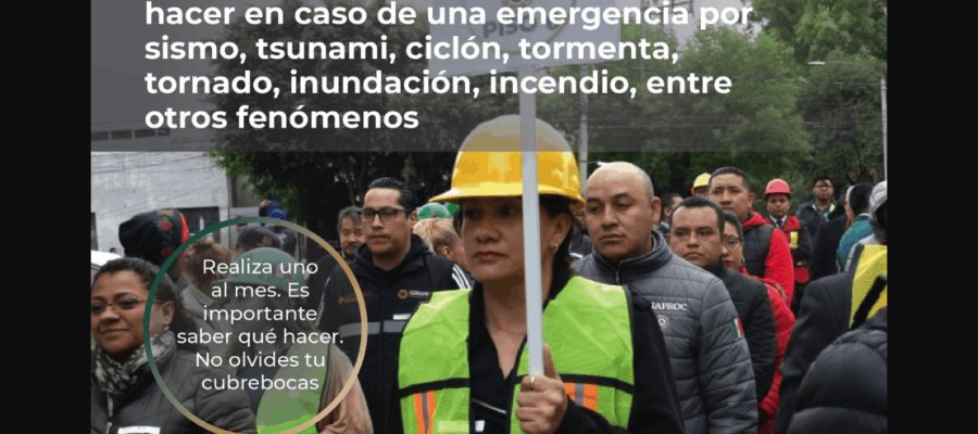 Simulacro Nacional 2021 tendrá de hipótesis un sismo magnitud 7.2 en Puebla