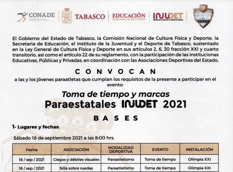Anuncian selectivos para los Juegos Paranacionales y Juegos Populares Anuncian selectivos para los Juegos Paranacionales y Juegos Populares