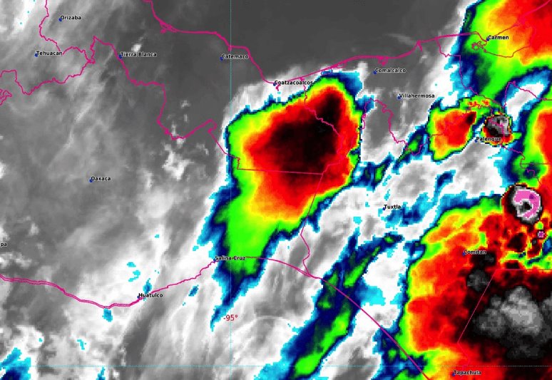 Onda Tropical 31 provocará lluvias intensas en Tabasco, Chiapas, Campeche y Oaxaca