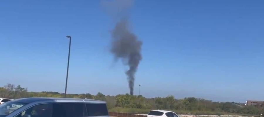 Se estrella avión militar en Texas; hay al menos 2 personas heridas
