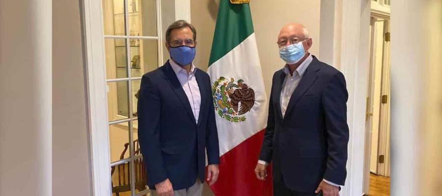 Analizan Esteban Moctezuma y Ken Salazar desarrollo para el sur de México y Centroamérica