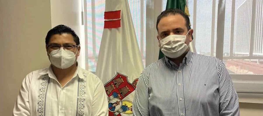 Guillermo del Rivero conversa sobre directrices de derechos humanos con titular de la CEDH