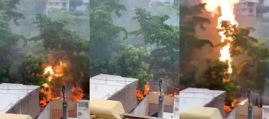 Explota pipa en Culiacán tras chocar contra motociclista