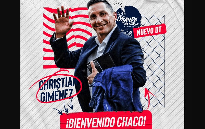 “Chaco” Giménez será nuevo DT del Atenas SAD de Uruguay