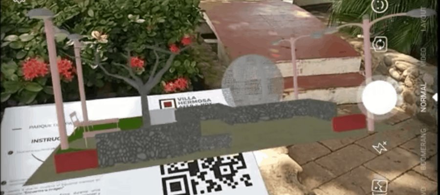 Presenta Turismo digitalización en realidad aumentada de diversos puntos del centro histórico de Villahermosa
