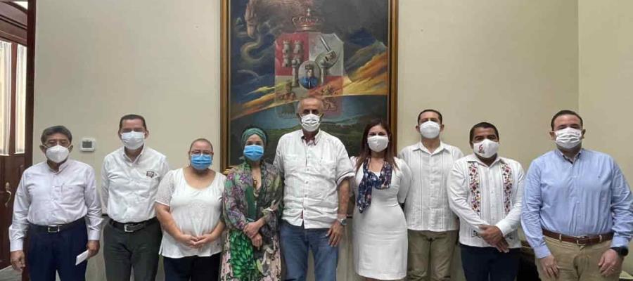 Se reúne CMM con magistrados del TET y consejeros del IEPC