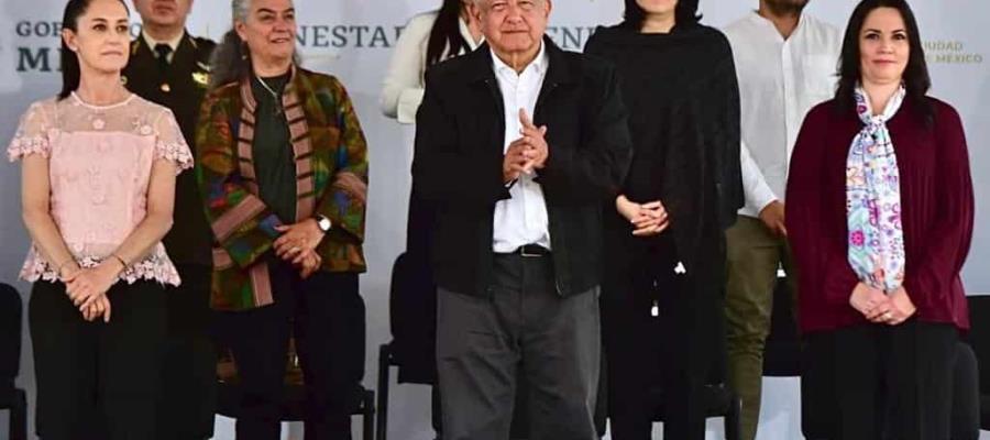 AMLO da su respaldo a Sheinbaum y asegura que se siente bien representado por ella