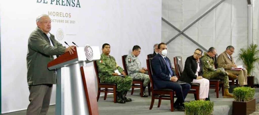 Encabeza AMLO conferencia mañanera desde Cuernavaca, Morelos Encabeza AMLO conferencia mañanera desde Cuernavaca, Morelos