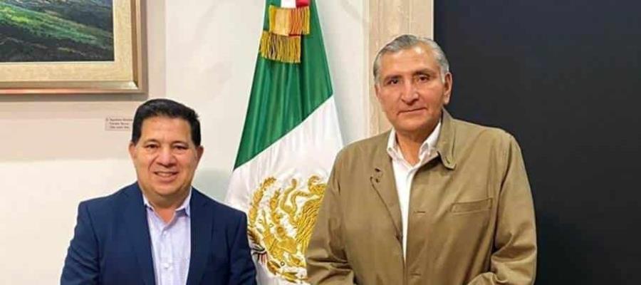 Se reúne Adán Augusto con presidente del Congreso tabasqueño Se reúne Adán Augusto con presidente del Congreso tabasqueño
