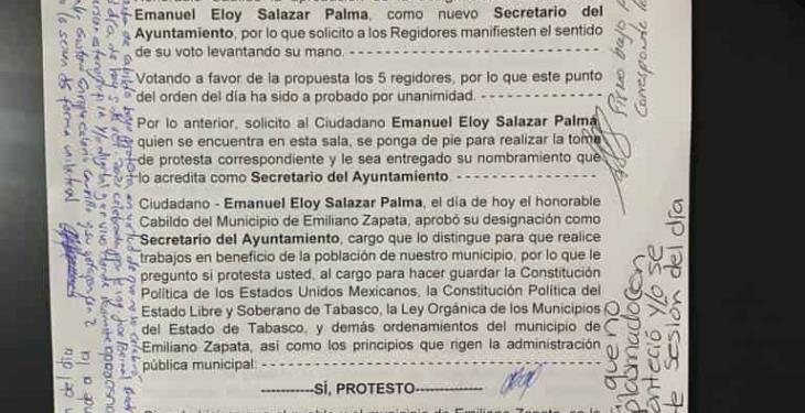 En medio de discrepancias, instalan Cabildo de Emiliano Zapata