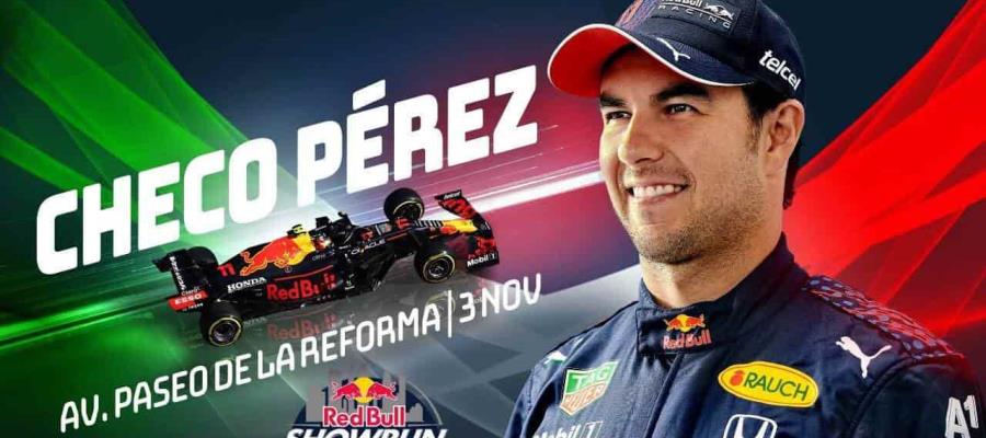 “Checo” Pérez correrá su Red Bull en Paseo de la Reforma