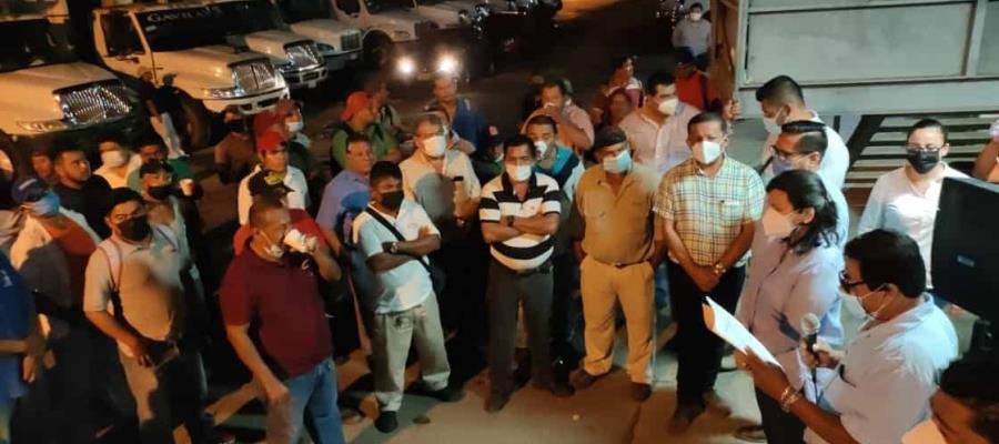 Sostiene Yolanda Osuna su primera reunión con trabajadores de limpia del Ayuntamiento de Centro