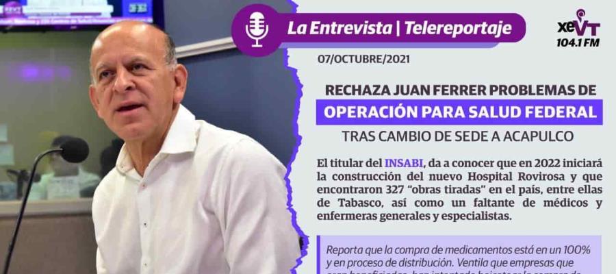 Rechaza INSABI problemas de operación para Salud federal tras cambio de sede a Acapulco