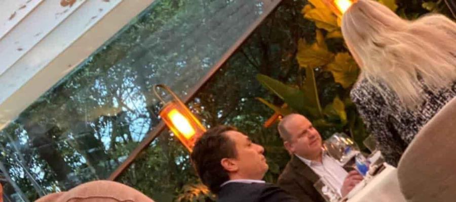 Captan a Emilio Lozoya en restaurante de la CDMX