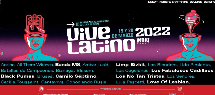 Revelan el cartel del Vive Latino 2022