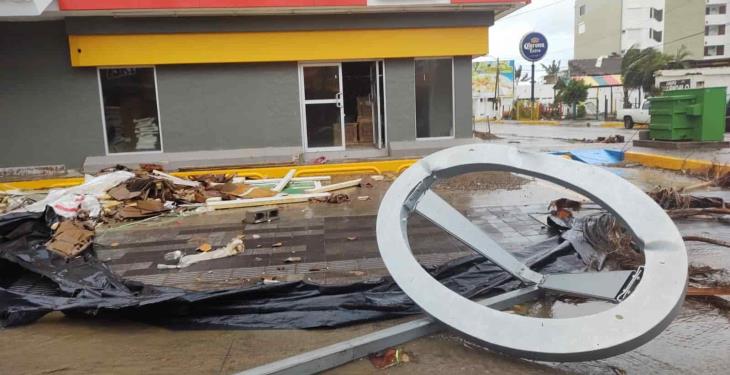 Reportan daños por la tormenta tropical Pamela en Mazatlán