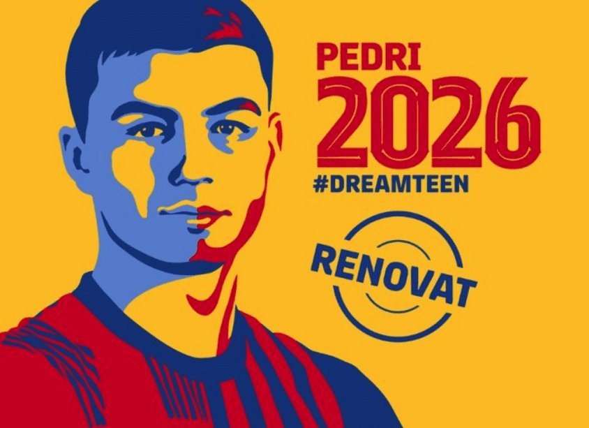 Barça ‘amarra’ a Pedri hasta 2026 con cláusula de mil mde