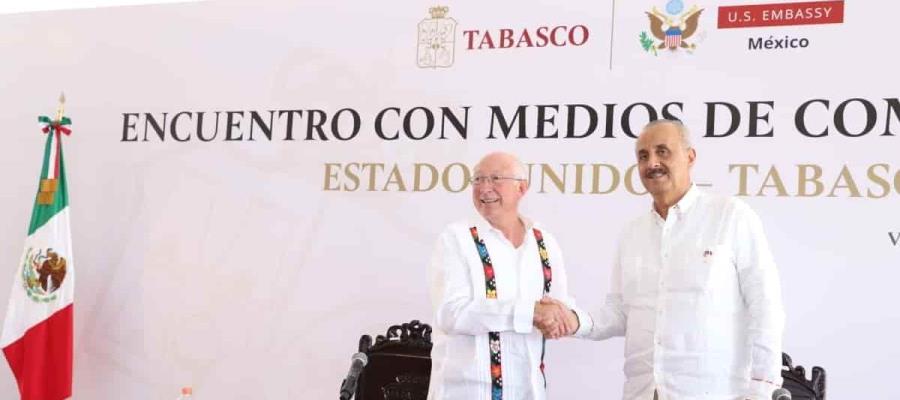 Cumbre de gobernadores del sureste con Ken Salazar será el miércoles en Tabasco