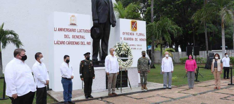 Conmemoran en Tabasco, con ofrenda floral, aniversario luctuoso del General Lázaro Cárdenas Conmemoran en Tabasco, con ofrenda floral, aniversario luctuoso del General Lázaro Cárdenas