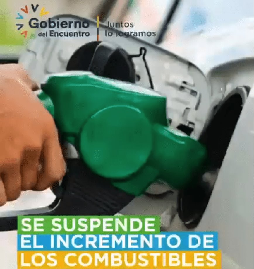 Congela Gobierno de Ecuador precios de los combustibles