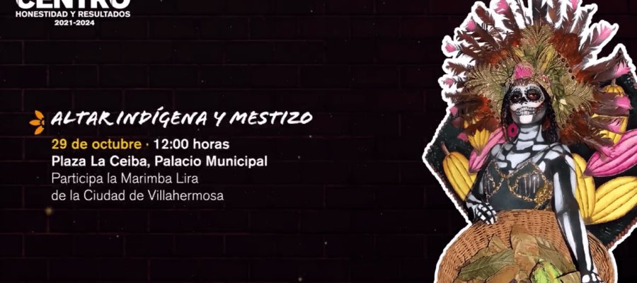 Presenta Ayuntamiento de Centro programa de actividades con motivo del Día de Muertos