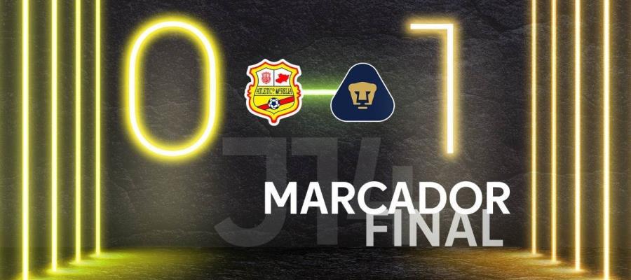 Pumas Tabasco derrota a Morelia y escala al cuarto lugar de la Liga de Expansión