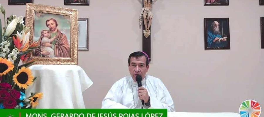 Pide Obispo a feligreses entregar las penas y tristezas a Cristo Rey Señor de Tabasco