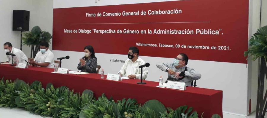 Intercambiarán ayuntamiento de Centro y CEDH diagnósticos para eficientar el servicio público