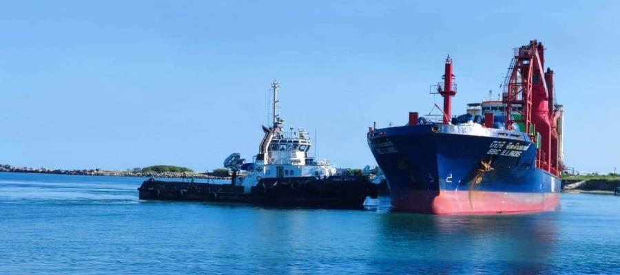 Continúa llegada por mar de equipamiento para la refinería de Dos Bocas Continúa llegada por mar de equipamiento para la refinería de Dos Bocas