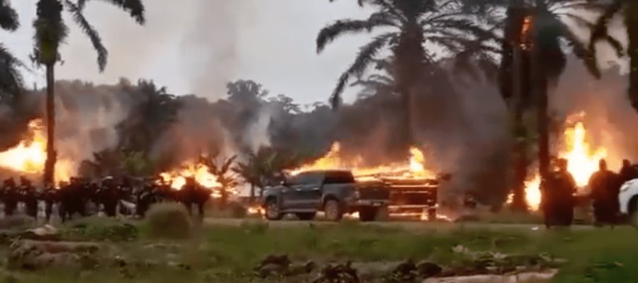 Desalojan e incendian casas de campesinos en Guatemala