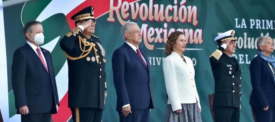 Encabeza Obrador evento por el 111 aniversario del inicio de la Revolución Mexicana