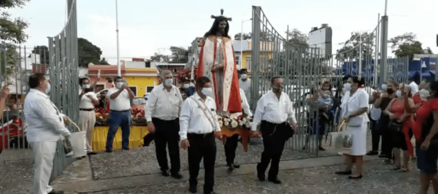 Con procesión por calles de Villahermosa, clausuran fiesta del Señor de Tabasco