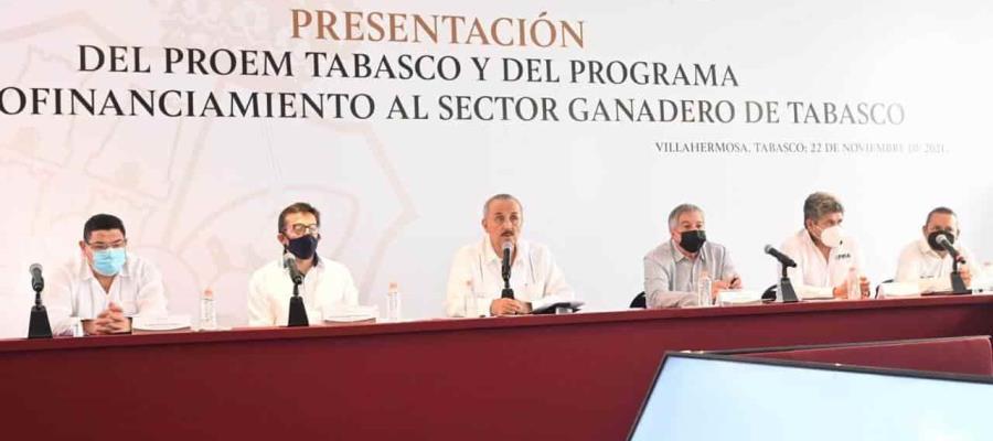 Anuncian 350 mdp en créditos para sector agroalimentario y ganadero de Tabasco