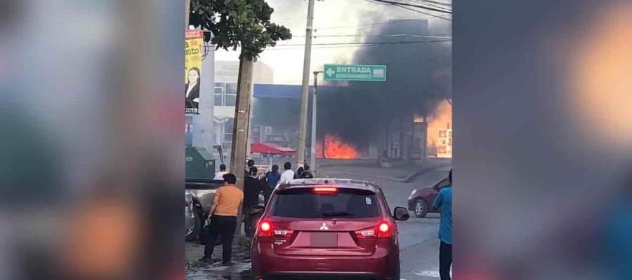 Se quema bomba de gasolinera en Tamulté; persona resulta con quemaduras