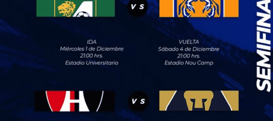 Liga MX define fechas y horarios para las Semifinales