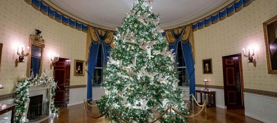 Enciende Biden el Árbol Nacional de Navidad