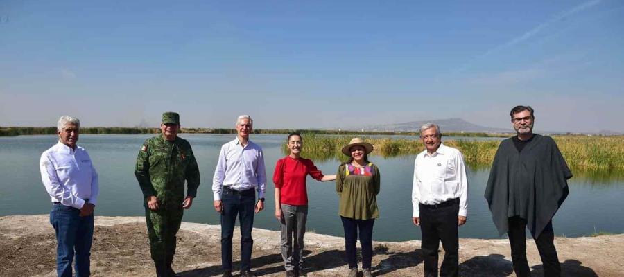 Anuncia AMLO consulta para decretar Zona Natural Protegida el Lago de Texcoco