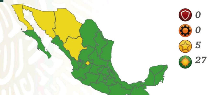 Retroceden Durango y Aguascalientes a amarillo en semáforo epidemiológico