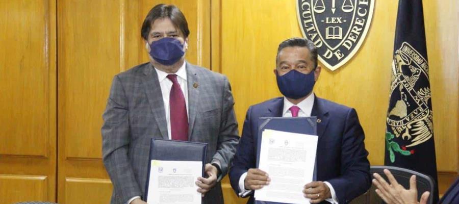 Firman UJAT y UNAM convenio para intercambio de material académico digital en Derecho