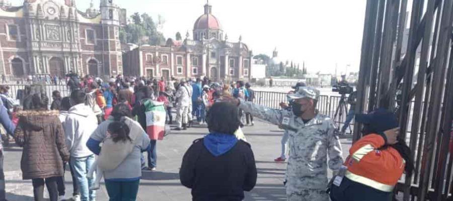 Abarrotan peregrinos la Basílica de Guadalupe